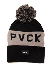 PVCK Cuff Knit Jacquard with Multi Pom