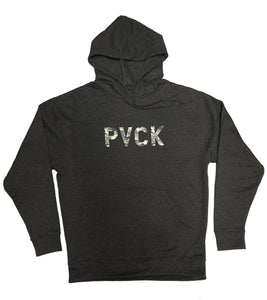 PVCK Men's Camo Pullover Hoodie, Grey/Grey